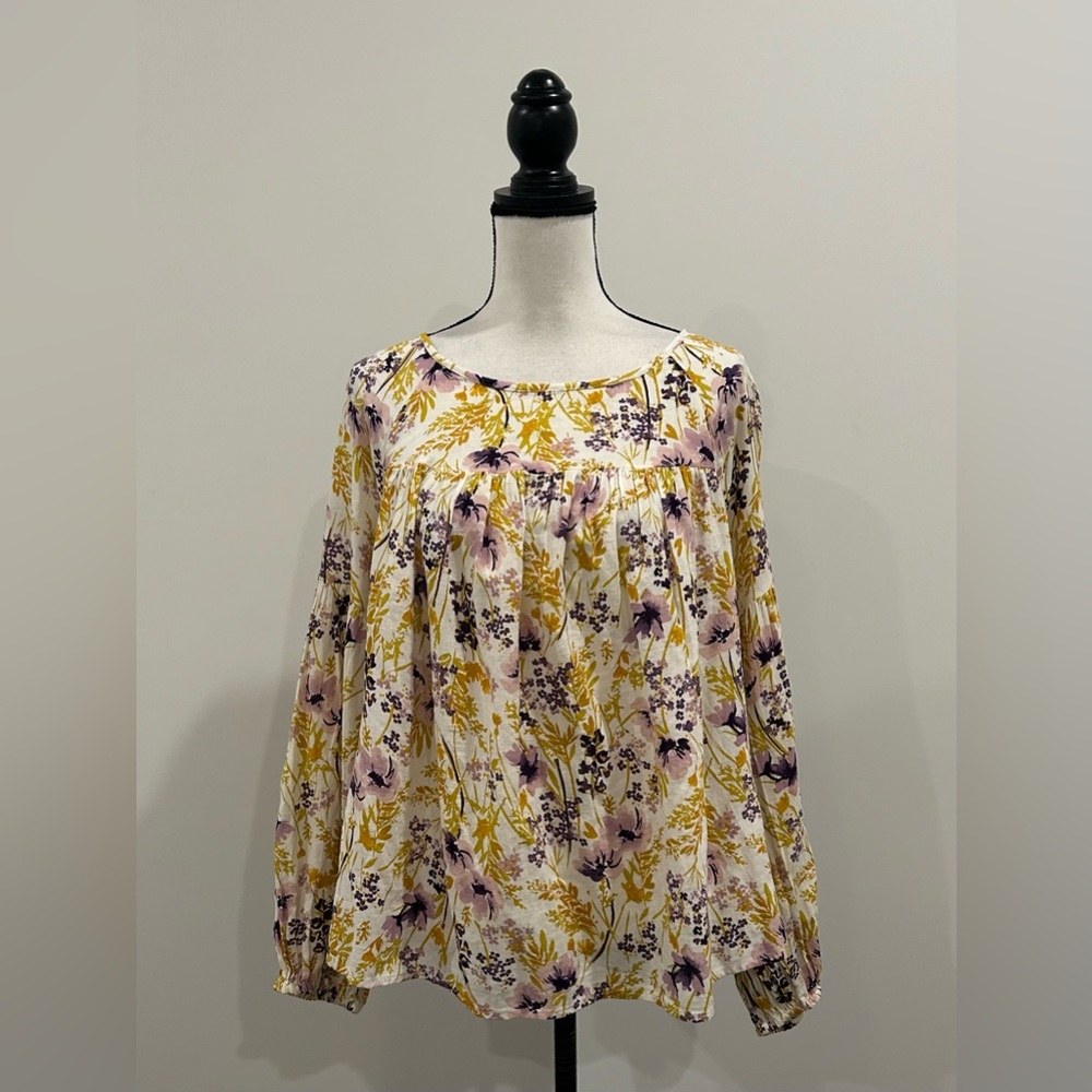 Old Navy Floral Peasant Blouse